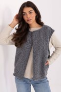 Kamizelka Model IT-KZ-FL9622.29P Dark Grey - Rue Paris Rue Paris Kamizelka Model IT-KZ-FL9622.29P Dark Grey - Rue Paris Rue Paris