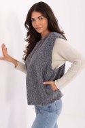 Kamizelka Model IT-KZ-FL9622.29P Dark Grey - Rue Paris Rue Paris Kamizelka Model IT-KZ-FL9622.29P Dark Grey - Rue Paris Rue Paris