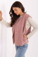 Kamizelka Model IT-KZ-FL9622.29P Dark Pink - Rue Paris Rue Paris Kamizelka Model IT-KZ-FL9622.29P Dark Pink - Rue Paris Rue Paris