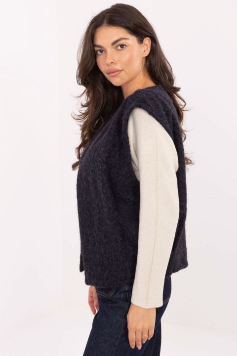 Kamizelka Model IT-KZ-FL9622.29P Navy - Rue Paris Rue Paris Kamizelka Model IT-KZ-FL9622.29P Navy - Rue Paris Rue Paris