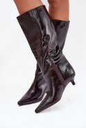 Kozaki Model Mireva 8686 Bordo - Step in style Step in style