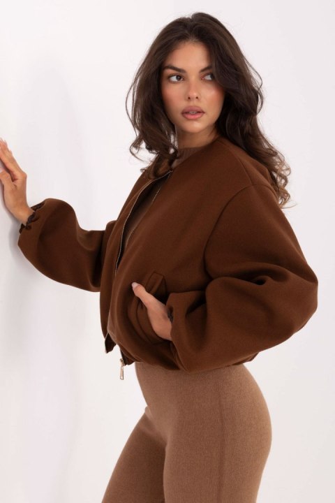 Kurtka Damska Model IT-KR-A8612.46 Brown - Rue Paris Rue Paris Kurtka Damska Model IT-KR-A8612.46 Brown - Rue Paris Rue Paris