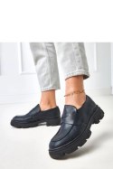 Mokasyny Model Kirna MP407-1 Black - Solea Solea Mokasyny Model Kirna MP407-1 Black - Solea Solea