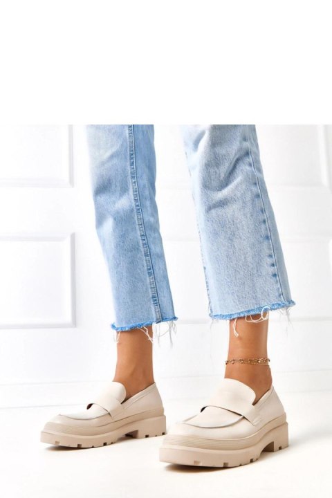Mokasyny Model Seraphin MP405 Beige - Solea Solea Mokasyny Model Seraphin MP405 Beige - Solea Solea
