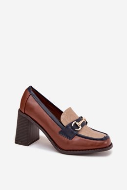 Półbuty Model Novella C-881 Beige/Brown - Step in style Step in style