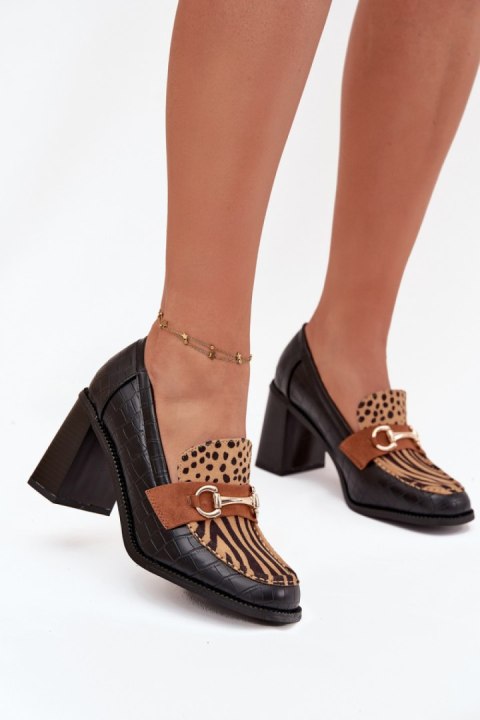 Półbuty Model Novella C-881 Black/Beige - Step in style Step in style
