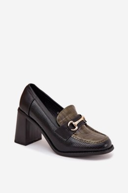 Półbuty Model Novella C-881 Green/Black - Step in style Step in style