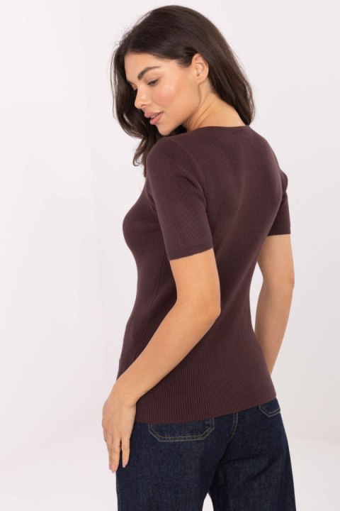 Sweter Damski Model PM-SW-B-627.63 Dark Brown - Factory Price Factory Price Sweter Damski Model PM-SW-B-627.63 Dark Brown - Factory Price Factory Price