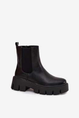 Sztyblety Model Fivienne WZ-115 Black Skóra - Step in style Step in style