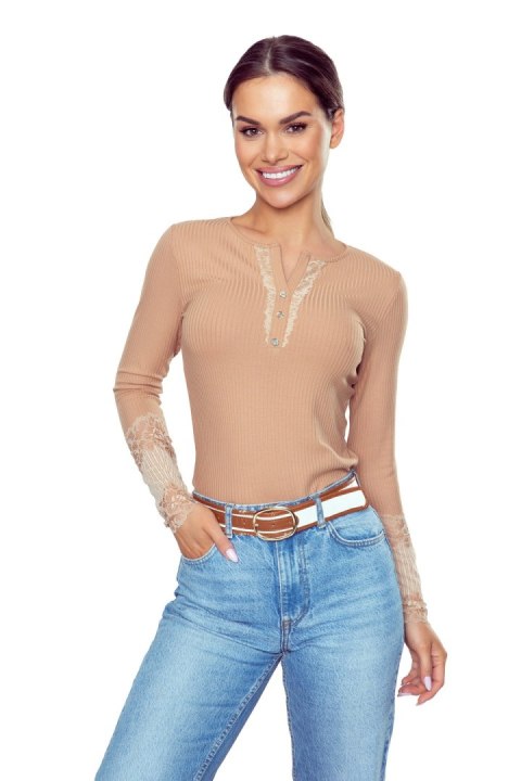 KOSZULKA JESENIA PLUS BEŻOWA DR ELDAR