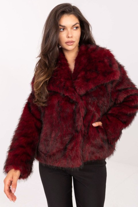 Kurtka Damska Model IT-KR-2501.43P Bordo - Rue Paris Rue Paris