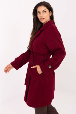 Płaszcz Damski Model IT-PL-A9589.58 Bordo - Rue Paris Rue Paris
