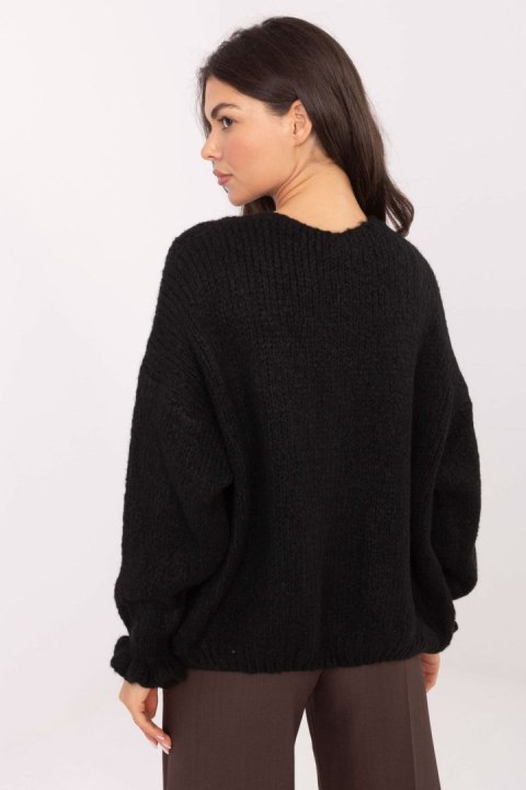 Sweter Kardigan Model MI-SW-0904.82 Black - Rue Paris Rue Paris Sweter Kardigan Model MI-SW-0904.82 Black - Rue Paris Rue Paris