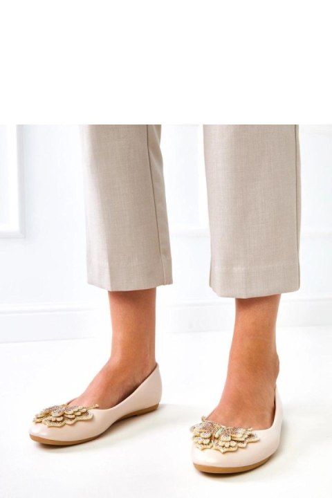 Baleriny Model Gruca GJ3092-2 Beige - Solea Solea Baleriny Model Gruca GJ3092-2 Beige - Solea Solea