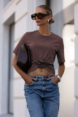Bluzka Model Elvie B56 Mleczna Czekolada - IVON IVON
