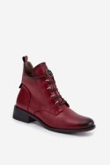 Botki Model Nevalia ASA198-21 Bordo - Step in style Step in style