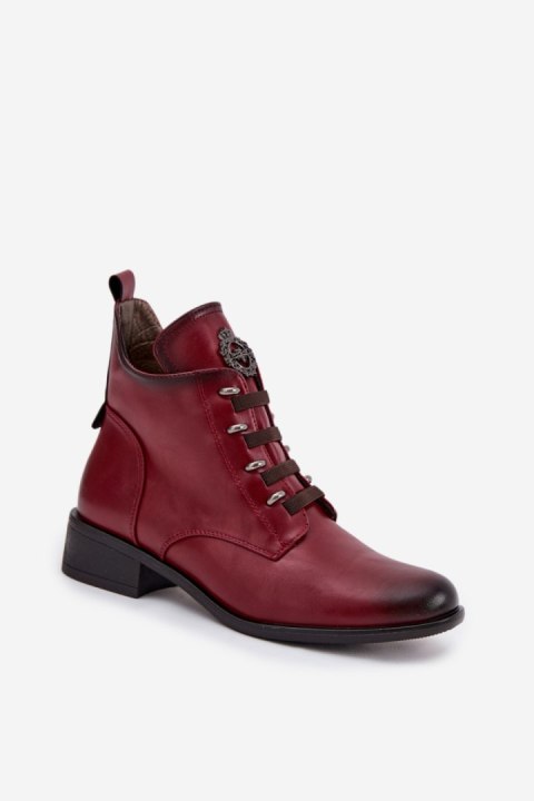 Botki Model Nevalia ASA198-21 Bordo - Step in style Step in style Botki Model Nevalia ASA198-21 Bordo - Step in style Step in style