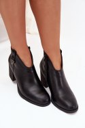 Botki Model Talienne ASA250-11 Black - Step in style Step in style
