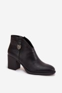Botki Model Talienne ASA250-11 Black - Step in style Step in style