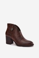 Botki Model Talienne ASA250-11 Czekolada - Step in style Step in style