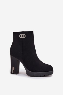 Botki Model Vessara 0-527 Black - Step in style Step in style