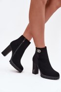 Botki Model Vessara 0-527 Black - Step in style Step in style