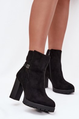 Botki Model Zayna 095 Black - Step in style Step in style