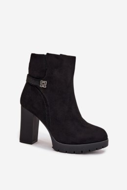 Botki Model Zayna 095 Black - Step in style Step in style