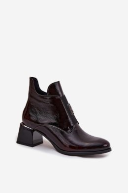 Botki Model Zazoo 60560 Bordo - Step in style Step in style