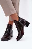 Botki Model Zazoo 60560 Bordo - Step in style Step in style