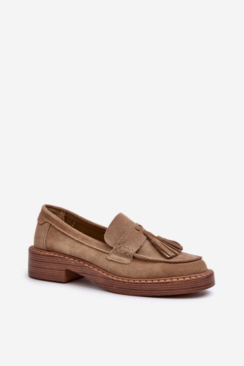 Mokasyny Model DA TW107 Brown - Step in style Step in style Mokasyny Model DA TW107 Brown - Step in style Step in style