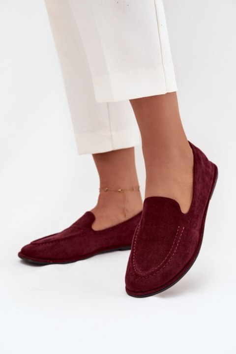 Mokasyny Model Miryelle 2517 Bordo - Step in style Step in style