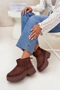 Śniegowce Model Mavelle BL618P Brown - Step in style Step in style