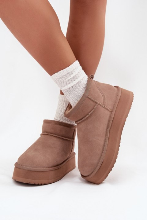 Śniegowce Model Vinceza 97962 Beige - Step in style Step in style Śniegowce Model Vinceza 97962 Beige - Step in style Step in style