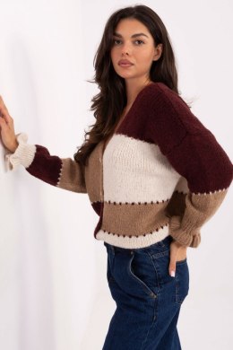Sweter Damski Model MI-SW-0903.87 Bordo - Rue Paris Rue Paris