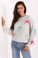 Sweter Damski Model PM-SW-SC82.41 Light Grey - Factory Price Factory Price