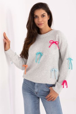 Sweter Damski Model PM-SW-SC82.41 Light Grey - Factory Price Factory Price