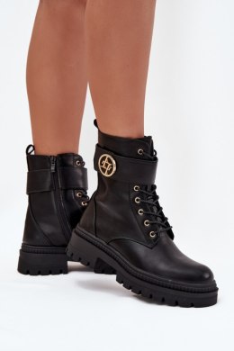 Workery Model Fiorena QT92P Black Skóra - Step in style Step in style