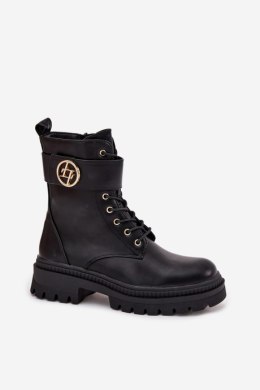 Workery Model Fiorena QT92P Black Skóra - Step in style Step in style