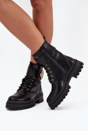 Workery Model Fiorena QT92P Black Skóra - Step in style Step in style