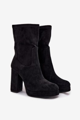 Botki Model Carolina RQ482 Black - Step in style Step in style