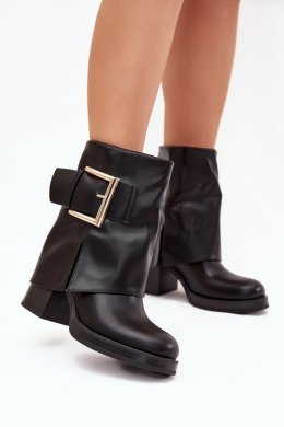 Botki Model Milira C-347 Black - Step in style Step in style