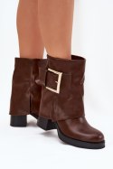 Botki Model Milira C-347 Brown - Step in style Step in style
