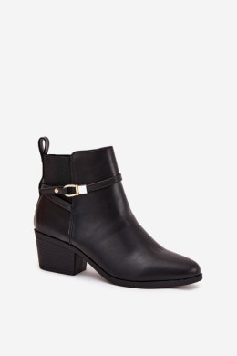 Botki Model Zelinae 9987-1 Black - Step in style Step in style