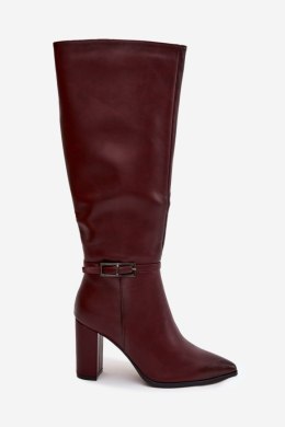 Kozaki Model Fionelle 3009 Bordo - Step in style Step in style