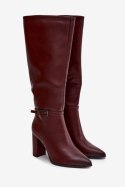 Kozaki Model Fionelle 3009 Bordo - Step in style Step in style
