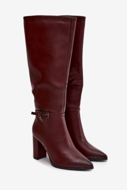 Kozaki Model Fionelle 3009 Bordo - Step in style Step in style