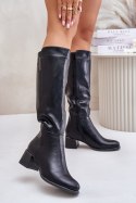 Kozaki Model Izanae RMR2481-3 Black Skóra - Step in style Step in style