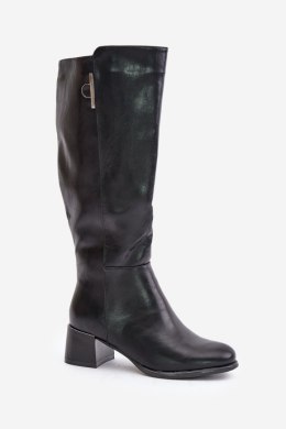 Kozaki Model Izanae RMR2481-3 Black Skóra - Step in style Step in style