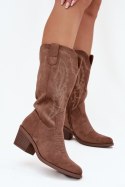 Kozaki Model Vinceza 16508 Dark Beige - Step in style Step in style